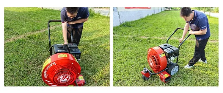 効率的でポータブルなリーフブロワー - 最高速度 160 mph、風量 2300 cfm