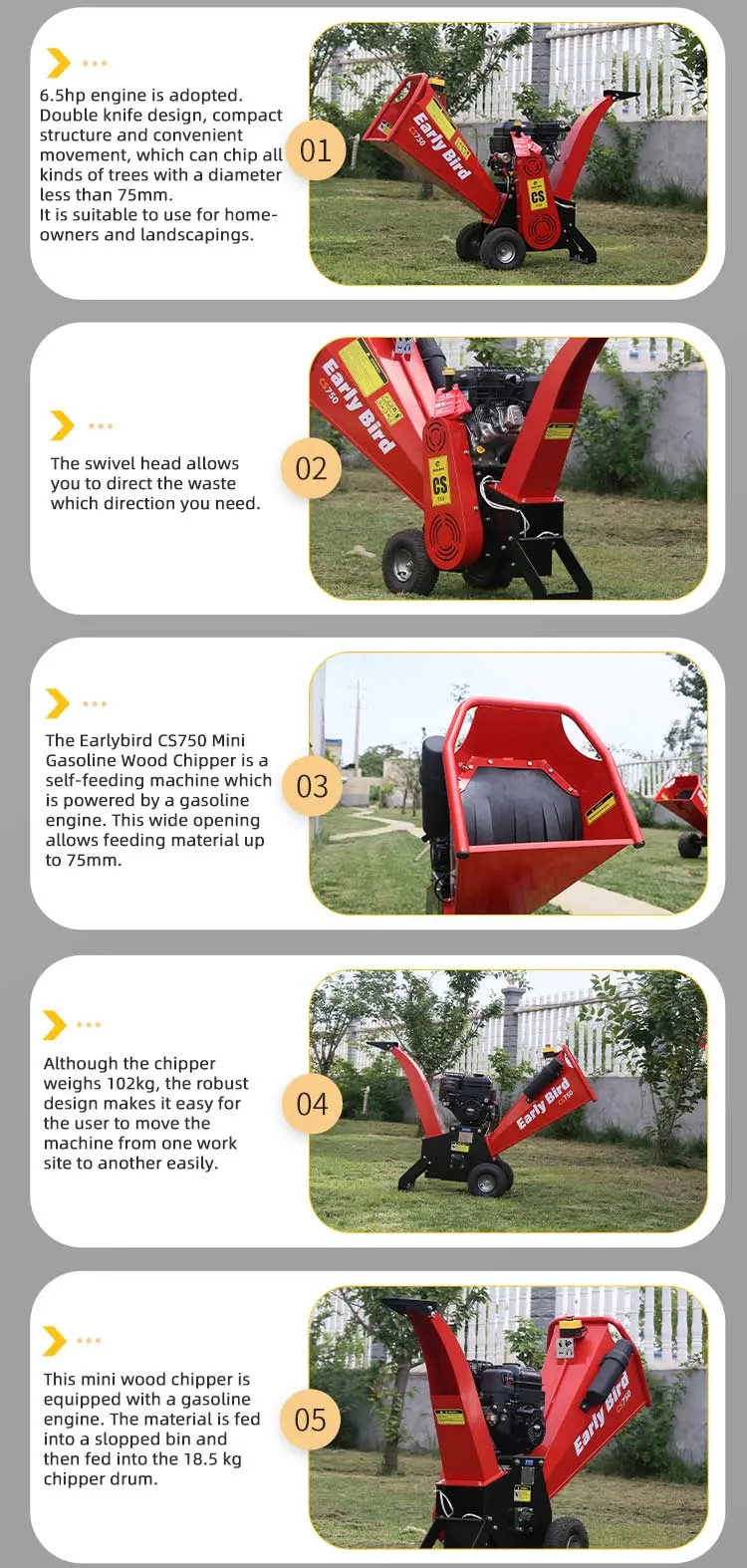 CS750Pro Wood Chipper